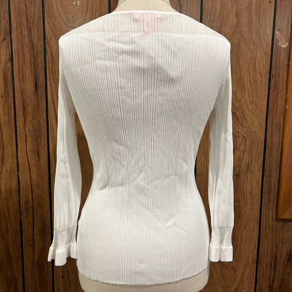 NEW!! Women's Ports INTL Isabella Ribbed Knit Top - Picture 4 of 8